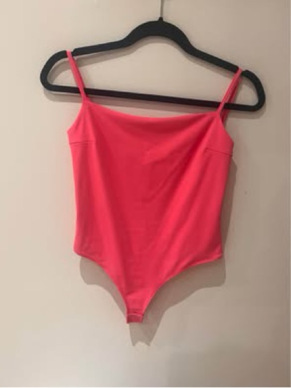 Dynamite Neon Pink Spaghetti-Strap Bodysuit
